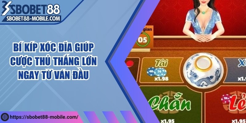 Bí kíp xóc đĩa giúp cược thủ thắng lớn ngay từ ván đầu